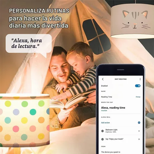 Vista 10 de Sengled Bombilla Alexa, S1 emparejamiento automático con dispositivos Alexa, bombillas inteligentes cálidas, iluminación inteligente de malla