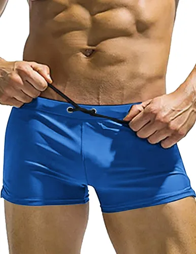Vista 11 de COOFANDY Trajes de baño para hombre Slip de natación sexy Traje de baño de pierna cuadrada Traje de baño Short de natación Traje de baño con 4
