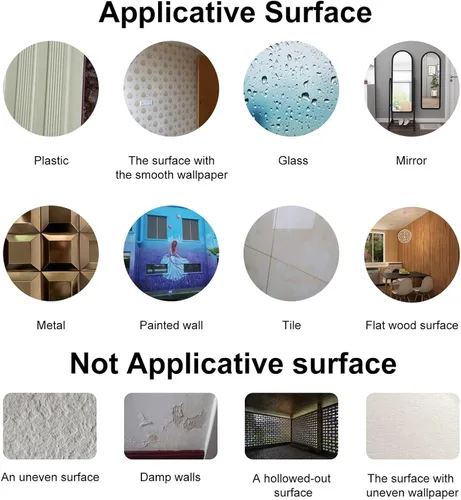 Vista 5 de CREATCABIN 2 calcomanías de pared de espejo acrílico 3D con diseño de flor de loto, autoadhesivas, removibles, ecológicas, para el hogar