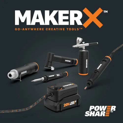 Vista 3 de Worx WA7151 20V MAKERX HubX Fuente de alimentación y adaptador de herramienta con puerto USB