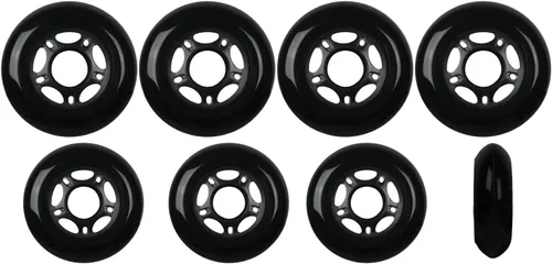 Vista 8 de Player's Choice Ruedas para patines en línea para exteriores, 89a, paquete de 8 unidades, elige tamaño y color, fórmula exterior para patinaje sobre