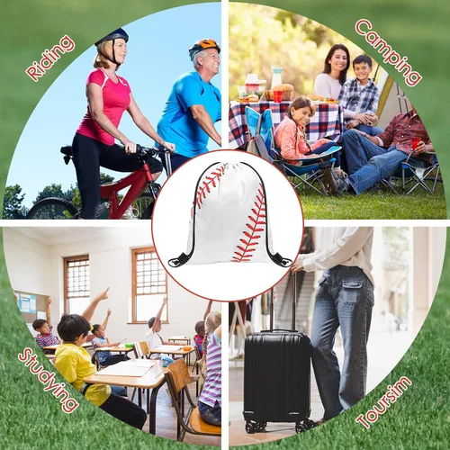 Vista 20 de Eccliy 24 bolsas de baloncesto con cordón para deportes, gimnasio, con cordón para baloncesto, regalos para adultos