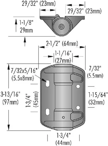 Vista 5 de National Hardware TruClose Bisagra de resorte estrecha, 3-13/16" x 2-1/2