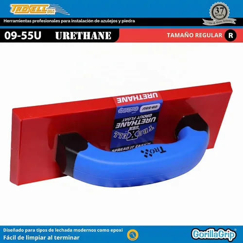 Vista 3 de Troxell USA - Flotador de lechada de uretano de 4" x 9" con mango SoftGrip