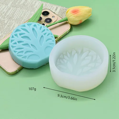 Vista 3 de Moldes de vela de silicona, moldes de silicona 3D para hacer velas, moldes de silicona abstractos simples para fundición de resina epoxi, jabón