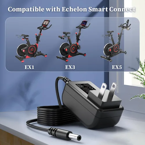 Vista 3 de Adaptador de 9V 3A AC/DC compatible con Echelon Smart Connect EX1 EX3 Max EX5 Bicicleta de ejercicio, fuente de alimentación para ECH01-RED EX-1