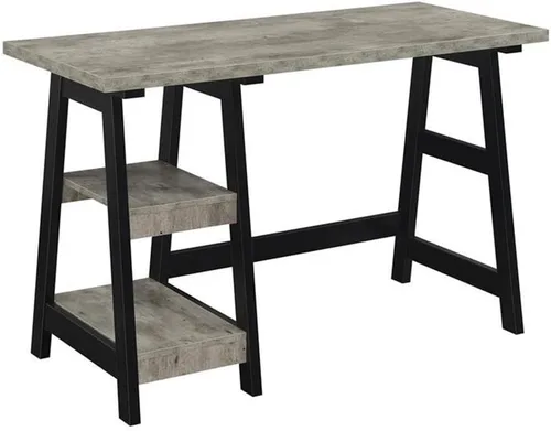 Vista 5 de Escritorio de caballete Convenience Concepts Designs2Go, Madera manufacturada, Blanco