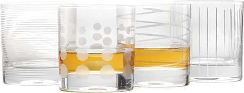 Vista 3 de Mikasa Cheers Double Old Fashioned Glass, 12.75-Ounce, Set of 4