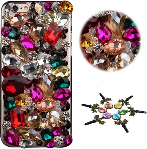 Vista 7 de Bling Case Compatible Huawei Mate SE/Honor 7 - Elegante - 3D Handmade Design Bling Cover Case for Huawei Mate SE/Honor 7X Flores de camelia