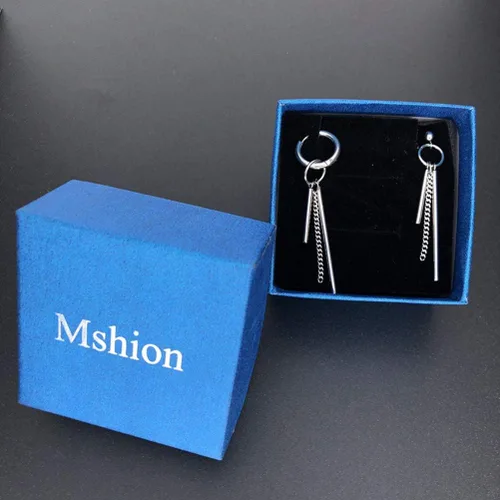 Vista 6 de Mshion Stud Stainless Steel Earrings for Womens Mens Holiday Gifts