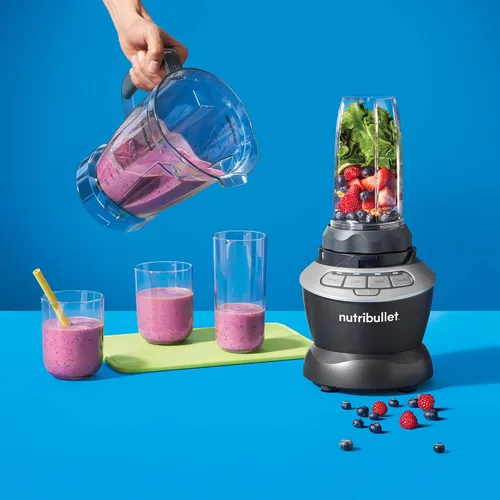 Vista 8 de NutriBullet - Mezclador combinado con tazas individuales, 1000 W