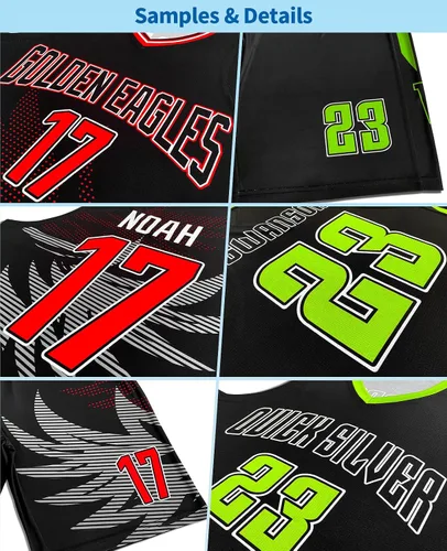 Vista 4 de Pantalones cortos de jersey de baloncesto personalizados uniforme de equipo número de nombre personalizado hombres ropa deportiva juvenil