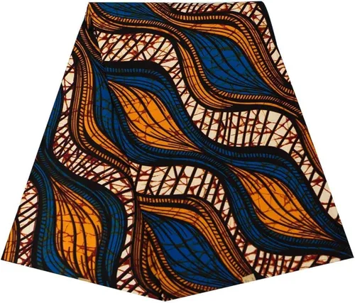 Vista 12 de HollandaisWax Tela africana 6 yarda impresa tela africana Ankara tela de cera para vestido de fiesta 6681NEWa