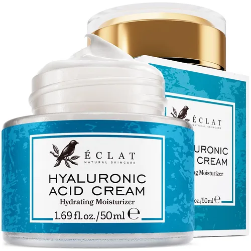 Vista 2 de Eclat Skincare Set de crema de noche de retinol + crema de ácido hialurónico - Crema hidratante de retinol con ácido hialurónico + crema hidratante