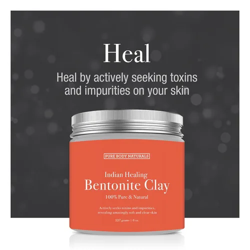 Vista 5 de Pure Body Naturals Juego de regalo de máscara facial, incluye máscara de barro natural, máscara de arcilla y máscara facial de carbón, regalo