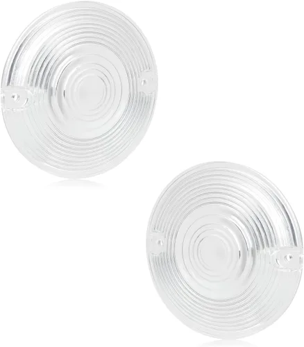 Vista 6 de NTHREEAUTO - Cubierta de lente de luz direccional plana de 3 1/4 pulgadas ámbar compatible con Harley Touring Electra Glide Road King Softail