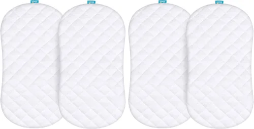 Vista 14 de Funda de colchón para moisés compatible con Halo Moisés giratorio, Glide, Serie Premiere & Luxe Sleeper, protector de colchón impermeable, paquete