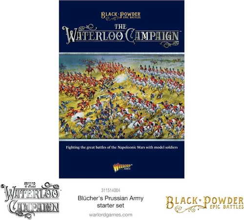 Vista 2 de Warlord Games Black Powder Epic Battles - Waterloo: Juego de iniciación del ejército prusiano de Bl cher, escala épica de 0.512-0.591 in en miniatura