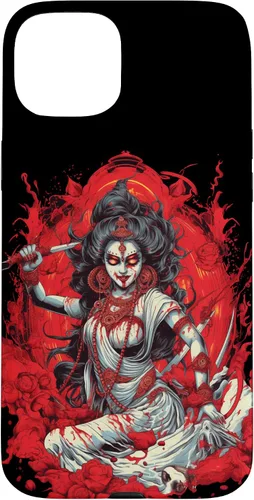 Vista 9 de iPhone 16 Kali Goddess of Death, Time and Doomsday Hindu God Occult Case