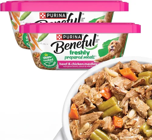 Vista 22 de Comidas preparadas Purina Beneful, comida para perro, paquete surtido, 10 onzas Tubo, paquete de 8
