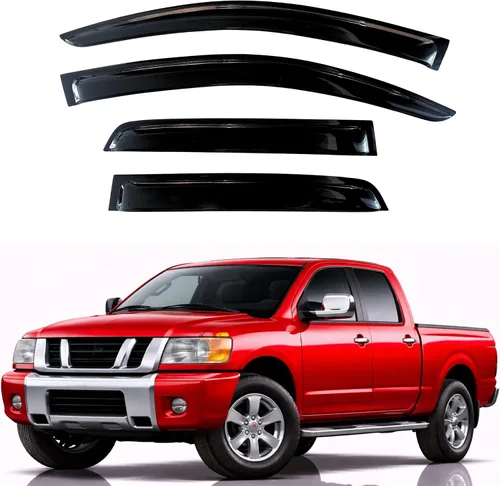 Vista 95 de KPY Protector de lluvia compatible con Ford Bronco 1980-1996, Ford F150 F250 F350, deflectores de ventilación lateral para visera de ventana