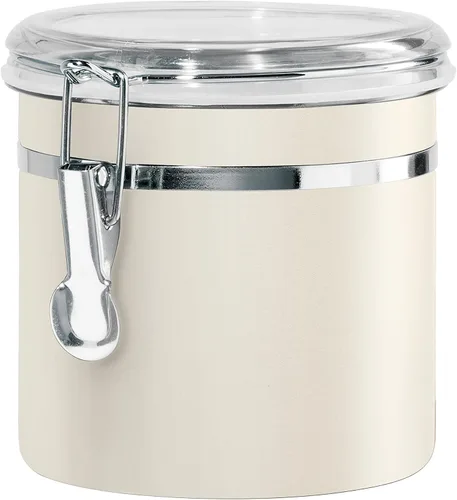 Vista 14 de Oggi Recipiente de cocina de acero inoxidable de 26 onzas líquidas, negro - Tapa hermética con cierre, parte superior transparente - Ideal