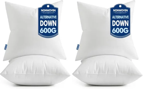 Vista 13 de MIULEE Juego de 2 rellenos de almohada decorativa de 12x20 pulgadas, rellenos de almohada no tejidos con relleno 100% virgen para sofá, sillón