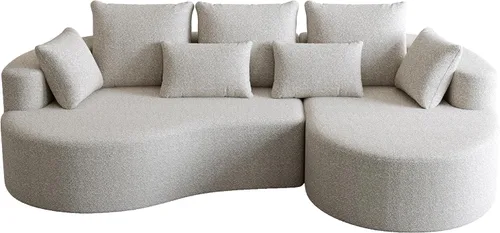 Vista 6 de Sofá Sillones de tela de felpilla de 105 pulgadas, sofá para sala sin montaje, sofás para sala con espuma de alta resistencia para espacios vitales