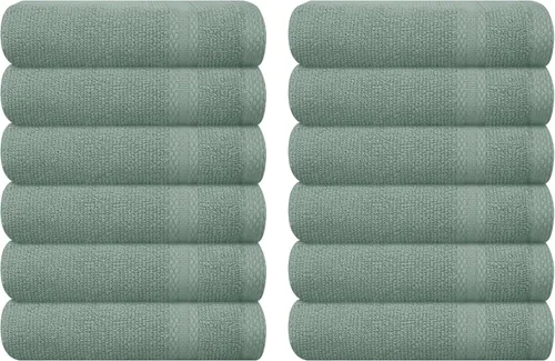 Vista 54 de GLAMBURG Juego de 2 Sábanas de Baño Extra Grandes de Algodón Premium de 700 GSM - 100% Algodón Peinado - 2 Sábanas de Baño 35x70 pulgadas - Calidad