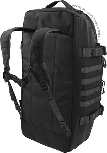 Vista 3 de Maxpedition Doppelduffel bolsa de aventura. Negro