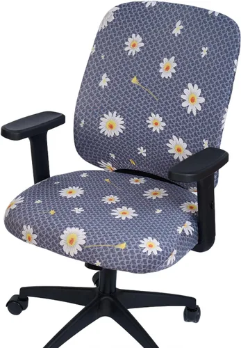 Vista 40 de Melaluxe Funda para silla de oficina de computadora, funda universal protectora y elástica para silla giratoria elástica