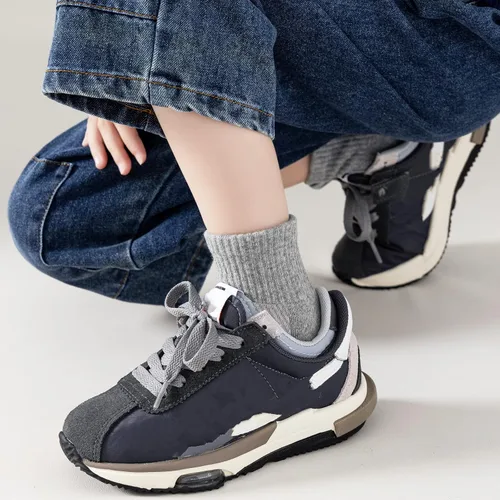 Vista 3 de Mini angel Calcetines deportivos acolchados para niños, paquete de 6 calcetines deportivos unisex de malla transpirable de algodón para niños y niñas