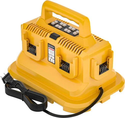 Vista 6 de Estación de Carga Rápida de 6 Puertos, Reemplazo para Cargador de Batería Dewalt Flexvolt 20V/60V, Compatible con Batería Flexvolt Devvalt 20V/60V