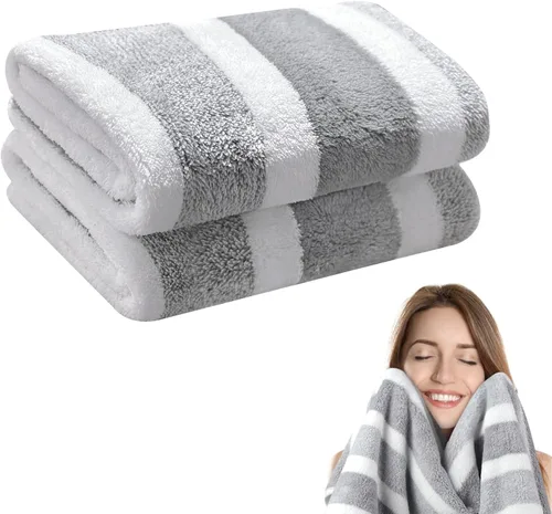 Vista 14 de KinHwa Toallas de mano de microfibra para baño, toallas faciales suaves y absorbentes, toallas de mano grises para baño, paños de lavado para spa