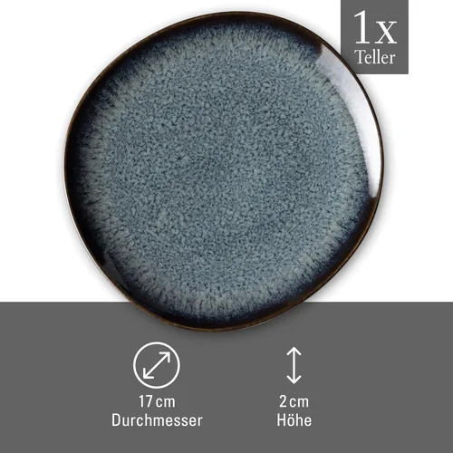 Vista 4 de like. by Villeroy & Boch Plato de pan Lave gris 6.9 x 6.7 x 0.8 in