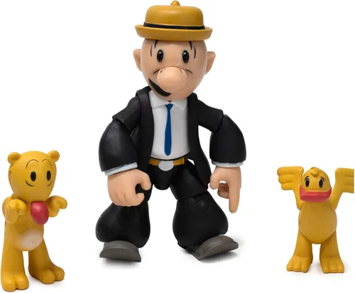 Vista 13 de Boss Fight Studio Bluto Popeye The Sailor Man Classics Wave 1 Figura de acción coleccionable – Figura altamente articulada con accesorios que