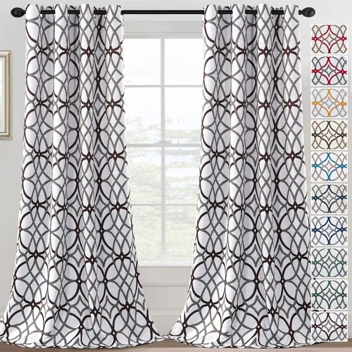 Vista 12 de H.VERSAILTEX Cortinas opacas de 63 pulgadas de largo, juego de 2 paneles de cortinas térmicas y cortinas para tratamiento de ventana, reducción