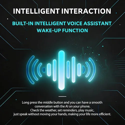 Vista 5 de Gafas inteligentes Bluetooth para hombre y mujer Gafas de audio 2026 con altavoces de oído abierto, llamadas manos libres y asistente de voz