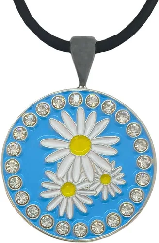 Vista 20 de Giggle Golf Marcador de pelota de golf brillante con collar de golf para mujer Agujero 19
