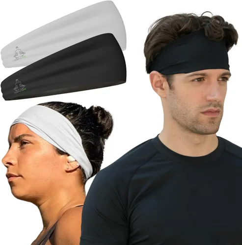 Vista 17 de Bandas de sudor Temple Tape - Diademas de entrenamiento para mujeres y hombres - Bandas de sudor para hombres - Bandas de sudor para deportes