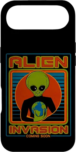 Vista 70 de Funda para iPhone 13 Pro Max Alien Invasion 1984 Tech Noir Distopía