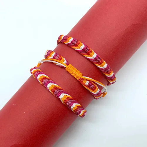 Vista 7 de LAMIBEE Pulsera tibetana con diseño de pansexualidad bisexual LGBT Proud Love Brazaletes de cuerda de amuleto y bohemio para mujeres y hombres