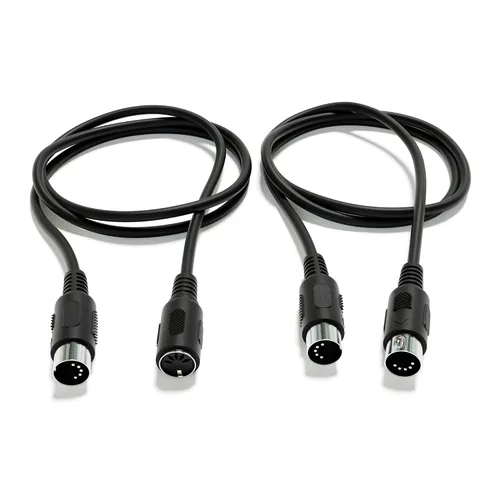 Vista 8 de Cable de audio de extensión MIDI - DIN de 5 pines - macho a macho/hembra [macho a hembra 200 cm - 78.74"]