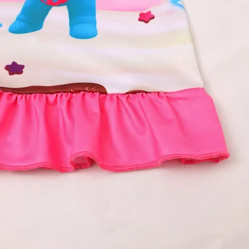 Vista 3 de WYYXXT Vestido casual de princesa para niñas pequeñas vestido de dibujos animados