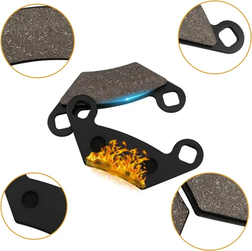 Vista 4 de ZICOO Pastillas de freno para Polaris Sportsman 1000 850 800 570 550 500 450 XP Forest HO Touring EPS X2 Scrambler 850 1000 XP delantera y trasera