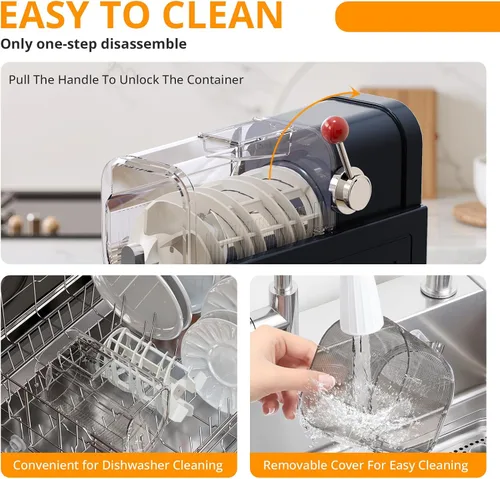 Vista 5 de Máquina para granizar, máquina de hielo en arena, máquina de bebidas congeladas con 6 modos preestablecidos, no necesita hielo, máquina de granizado