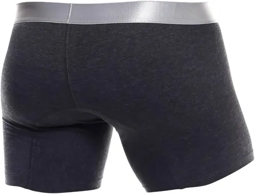 Vista 3 de MaleBasics Calzoncillos tipo bóxer Pima -Onix- (L, carbón), Carbón vegetal