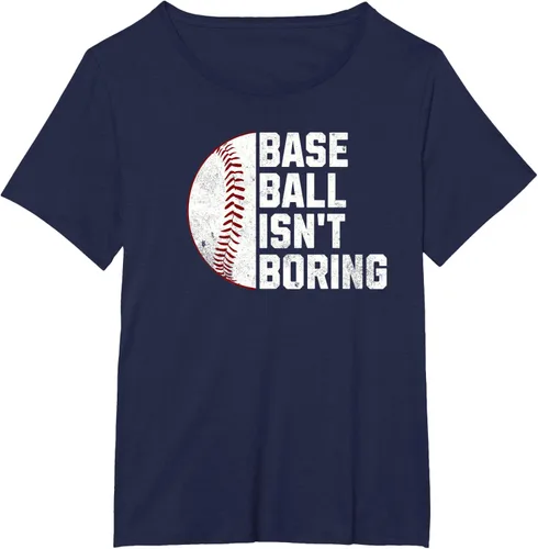 Vista 21 de Camiseta Baseball Isn't Boring, Negro
