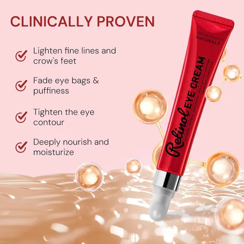Vista 3 de Crema de ojos Retinol antienvejecimiento: tensor instantáneo de ojos y crema hidratante reparadora de arrugas - Tratamiento de bolsas debajo