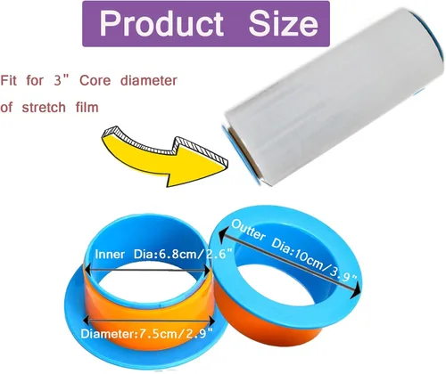 Vista 2 de 3 pares de película elástica de plástico protector de mano, mango protector de película elástica, extractor de película manual, compatible
